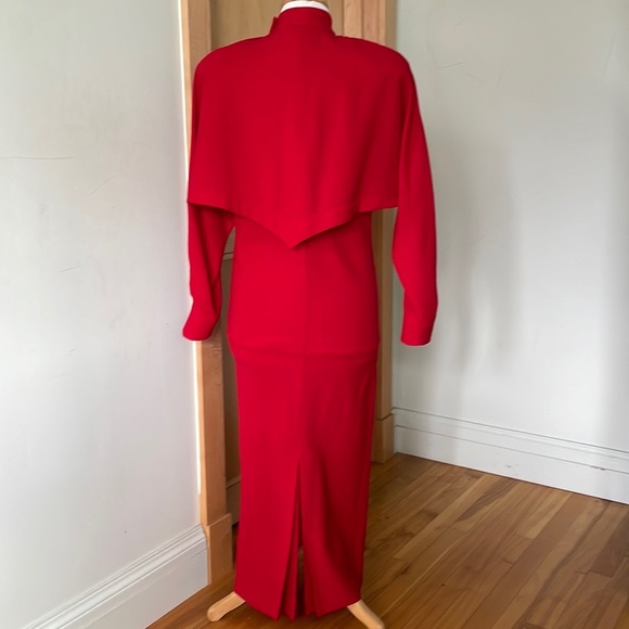 🎉 HOST PICK 🎉  Vintage Malcolm Pearce/Holt Renfrew Long Red Gown, Size 6 🇨🇦 - Picture 13 of 15